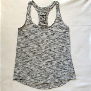Lululemon Grey & White Racerback Tank